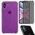 Kit Capa Capinha Case + Película Privacidade 3D Tela + P. Câmera Compatível Com iPhone XS Max Violeta