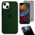 Kit Capa Capinha Case + Película Privacidade 3D Tela + Película Câmera Compatível Com iPhone 13 Mini Verde-escuro