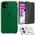 Kit Capa Capinha Case + Película Privacidade 3D Tela + Película de Câmera Compatível Com iPhone 11 Verde-escuro