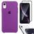 Kit Capa Capinha Case + Película Tela 3D + Película Câmera Compatível Com iPhone XR Violeta