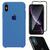 Kit Capa Capinha Case + Película Tela 3D + Película Câmera Compatível Com iPhone XS Max Azul-safira