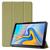 Kit Capa Capinha Case Smart Para Tablet Galaxy Tab A7 T500 T505 Couro Aveludada High Premium + Pelicula Dourada