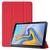 Kit Capa Capinha Case Smart Para Tablet Galaxy Tab A7 T500 T505 Couro Aveludada High Premium + Pelicula Vermelha