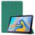 Kit Capa Capinha Case Smart Para Tablet Galaxy Tab A7 T500 T505 Couro Aveludada High Premium + Pelicula Verde Militar
