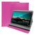 Kit Capa Capinha Para Tablet Multilaser M10 M10a 10 Polegadas Case Couro Protetora Premium + Pelicula Pink