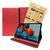 Kit Capa Capinha Tablet Galaxy TAB S7 FE T730 T735 12.4 Couro Giratória Espaço Caneta + Pelicula Vermelha