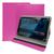 Kit Capa Capinha Tablet Positivo T1075 T1085 10 Polegadas Case Couro Suporte Protetora + Pelicula Pink