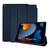 Kit Capa Case Para Ipad 9 9ª Geração 2021 Tela 10.2 Smart Couro Anti Impacto High Premium + Pelicula Azul Escuro