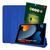 Kit Capa Case Para Ipad 9 9ª Geração 2021 Tela 10.2 Smart Couro Anti Impacto + Pelicula Premium HPrime Azul Royal