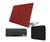 Kit Capa Case Para Macbook New AIR 13.6" A2681 A3113 com Chip M2 M3 Touch ID 2022 + Pelicula de Teclado + Bag MARSALA