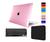 Kit Capa Case Para Macbook New AIR 13.6" A2681 A3113  com Chip M2 M3 Touch ID 2022 + Pelicula de Teclado + Bag ROSA CRISTAL