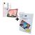 Kit Capa de iPad Pro 11 4 ª 3 ª 2  ª 1 ª Geração + Película Fosca Paperlike Sensaçao de Papel - Smart Case Protetora c Espaço para Caneta Stylus Pen Rosa