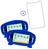 Kit Capa de Silicone Infantil + Película de Vidro 3D compátivel com Positivo Twist Tab T550W Azul Royale