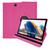 Kit Capa Galaxy Tab A8 X200 X205 2021 10.5 Polegadas Couro Giratória Inclinável Premium + Pelicula Pink