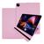 Kit Capa Ipad Pro 12.9 5ª Geração 2021 Case Couro Giratória Anti Impacto + Pelicula HPrime Premium Rosa Claro