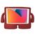 Kit Capa Ipad Pro 2017 A1701 A1709 A1852 Tela 10.5 Infantil Emborrachada Durável Alça + Pelicula Vermelha