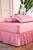 Kit Capa Protetor de Colchão Casal Impermeável + 2 Protetor de Travesseiro + Saia Box com Elástico Ajustável Rosê