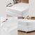 Kit Capa Protetor de Colchão Queen Impermeável + 2 Protetor de Travesseiro + Saia Box com 2 Elásticos Ajustáveis Branco