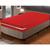 Kit Capa Protetora de Colchão Solteiro+Capa de Travesseiro 50x70 em Malha Gel Vermelho