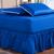 Kit Capa Protetora Impermeável Queen Size + 2 Capas Impermeável para Travesseiro + Saia Box Elasticada Azul
