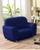 Kit capa sofa 2 e 3 lugares   azul