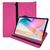 Kit Capa Tablet Galaxy Tab S6 Lite P610 P615 10.4 Polegadas Case Couro Giratória Premium + Pelicula Pink