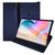 Kit Capa Tablet Galaxy Tab S6 Lite P610 P615 10.4 Polegadas Case Couro Giratória Premium + Pelicula Azul Marinho