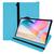 Kit Capa Tablet Galaxy Tab S6 Lite P610 P615 10.4 Polegadas Case Couro Giratória Premium + Pelicula Azul Claro