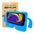 Kit Capa Tablet Multilaser M7 M7s Plus M7 Plus M7s M7 Go 7 Polegadas Infantil Anti Queda + Pelicula Azul Céu