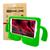 Kit Capa Tablet Philco 7 Ptb7rrg Tela 7 Polegadas Infantil Macia Resistente Anti Impacto + Pelicula Verde