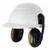 Kit Capacete C/protetor Auricular Acoplável E Julgular 3x1 Branco