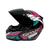 KIT Capacete Feminino Ebf New Spark Esportivo + Viseira Fumê Rosa