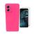 Kit Capinha Silicone Aveludada + Película Tela Full Cover Vidro 3D Para Moto G14 Rosa