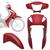 Kit Carenagem 3 Peças Pro Tork  Biz 125 2011 Até 2013 VERMELHO PIMENTA 2013