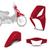 Kit Carenagem 3 Peças Roupa Honda Biz 125 2006 2007 2008 2009 2010 Pro Tork VERMELHO GUARAU 2007