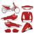 Kit Carenagem Completo Original Pro Tork Honda Biz 100 1998 1999 2000 2001 2002 2003 2004 2005 VERMELHO IPIRANGA 2004 - 2005