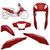 Kit Carenagem Conjunto Plástico Pro Tork Moto Honda Biz 125 2011 2012 2013 VERMELHO MACEIÓ 2011 - 2012