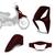 Kit Carenagem Pro Tork 3 Peças Honda Biz 125 2006 - 2010 Vermelho cardeal 2009