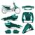 Kit Carenagem Pro Tork Moto Biz 100 1998 1999 2000 2001 2002 2003 2004 2005 Completo Modelo Original VERDE RIVIERA 2000