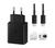 Kit Carregador e Cabo Super Turbo 45w Quick Charge Type-c Preto