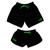 Kit Casal Bermudas Iguais Short Modelo Moda Praia Combinando Preto vida verde