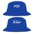 Kit Casal Chapéu Bucket Hat Estampado Mozao Azul claro