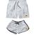 Kit Casal Mozão Short Tactel Moda Praia Combinando Iguais Verão Branco emoji