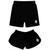 Kit Casal Short Combinando Tactel Moda Praia Bermudas Copa Brasil Preto estampa brasil