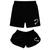 Kit Casal Short Moda Praia Bermudas Combinando Estampadas Preto flecha