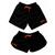 Kit Casal Shorts Iguais Moda Praia Bermudas Combinando Amor Preto life laranja