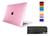 Kit Case Compatível Com Macbook New Air 15.3 A2941 A3114 M2 M3 + Película de Teclado Rosa Cristal