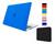 Kit Case Compatível Com Macbook New Air 15.3 A2941 M2 A3114 M3 + Capa Neoprene Azul Royal Fosco