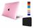 Kit Case Compatível Com Macbook New Air 15.3 A2941 M2 A3114 M3 + Capa Neoprene Rosa Cristal