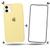 Kit Case + Película de Vidro 3D Compatível Com iPhone 11 Amarelo